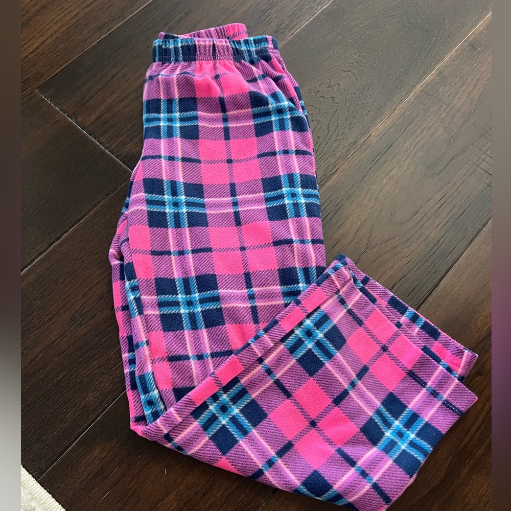 PLAID FLEECE PAJAMA PANTS 7-8